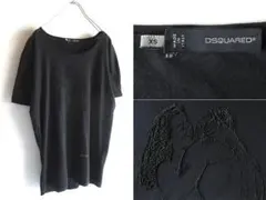イタリア製 DSQUARED2 2011SS 立体プリント Tシャツ XS 黒