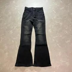 y2k black denim flare pants grunge punk