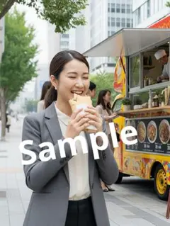 【現品限り！】【AI作成写真L判サイズ】理想の彼女 キッチンカー