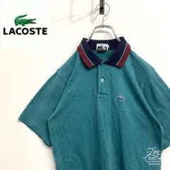 超人気❗️ラコステ　ワンポイントロゴポロシャツ　S 90s刺繍古着希少レア半袖