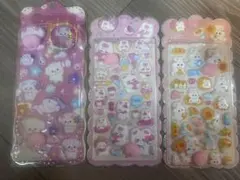 かわいいキャラクターシール 3シートセット　おしりシール