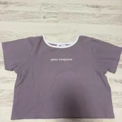 WEGO リンガーTシャツ パープル F