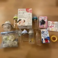 pigeon 手動さく乳器　哺乳瓶　洗浄セット