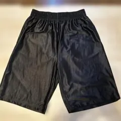 メンズ　バスパン　ブラック　無地　ハーフパンツ　L