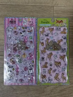 正規品　ディズニー　プチドロップステッカー　バンビ　アリス