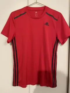 アディダス トレーニング　ランニング　Tシャツ　クライマクール　赤