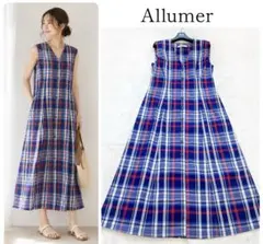 美品 アナイ マドラスチェック シャツワンピース 34 - メルカリ