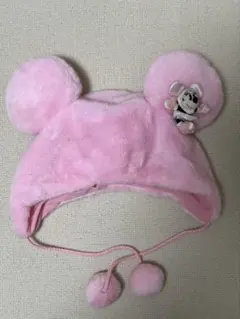 ミニーぬいぐるみ付きファンキャップ