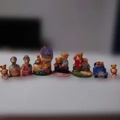 動物モチーフの置物セット