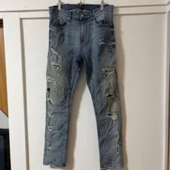 ZARA ダメージデニムパンツ