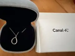 Canal 4℃ しずく ネックレス SILVER 箱付き 美品 ドロップ