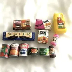 ミニチュア食品 パッケージ まとめ売り レトロ