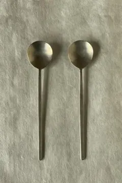 【Hnada】坂野友紀　さかのゆき　洋白　スプーン　スッカラ　② 坂野友紀のコーヒースプーン（洋白＆真鍮） | インテリアブログ