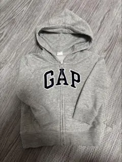 GAP グレー ジップアップパーカー 12-24ヶ月