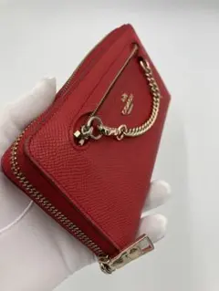 COACH　コーチ　長財布　レッド　ラウンドファスナーのサムネイル