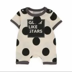 ベビー ロンパース ドット柄 GLOW LIKE STARS 半袖のサムネイル