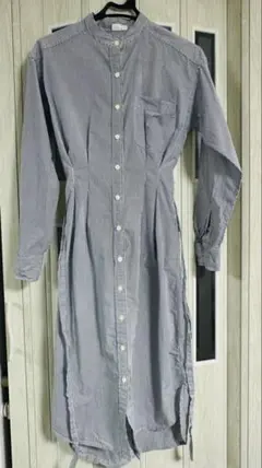 GAP ストライプ 長袖シャツワンピース XXS