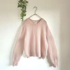 BED&BREAKFAST 美品　モヘヤウールピンクニット　ゆったりのサムネイル