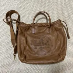 Tory Burch ブラウンショルダーバッグ
