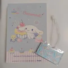 【新品】サンリオショップ　シナモロール　　ステッカー&携帯クリーナー　非売品