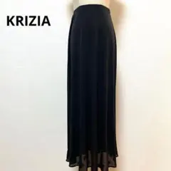 KRIZIA クリツィア ブラック ロングスカート 40 伸縮性あり シアーのサムネイル