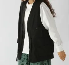 niko and...ニコメンド ニコアンドC-1風ストリングベスト ブラック