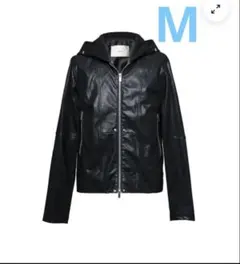 jent louis Leather Hooded Jacket ブラック - メルカリ