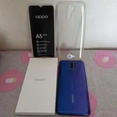 OPPO A5 2020 スマートフォン 本体 ブルー - メルカリ