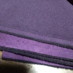 お値下げ中　紫無地　中厚生地　表裏使い可能　　ア‐２