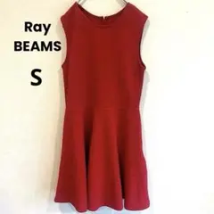 レイビームス　ノースリーブ　ワンピース　フレア　クリスマス　パーティー　S