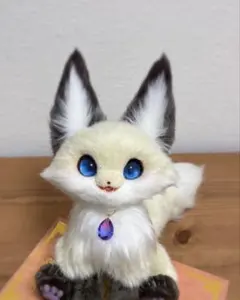 アートドール ケモノ 猫 ネイビー パウ4本付 手縫い 幻獣 ぬいぐるみ アートドール ケモノ 猫 ネイビー パウ4本付 手縫い 幻獣 ぬいぐるみ