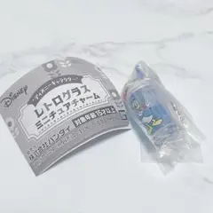 ディズニー レトログラス ミニチュアチャーム (ドナルドダック)