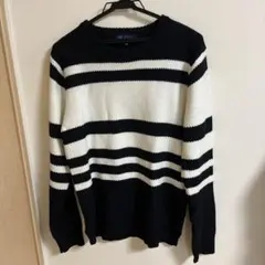 MICHEL KLEIN ストライプセーター サイズ48