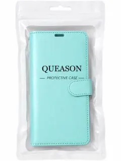 QUEASON iPhone16 PRO 手帳型 ライトブルー　ケース