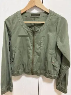 お値下げ！チャオパニック アウター ジャケット ノーカラー カーキ