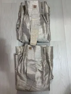KEYUCA ドレープカーテン 2枚セット シャンパンゴールド 光沢
