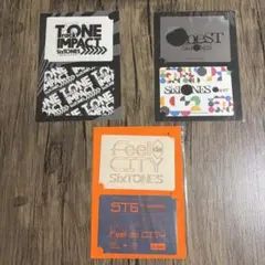 SixTONES ツアーステッカー 3点セット 未開封