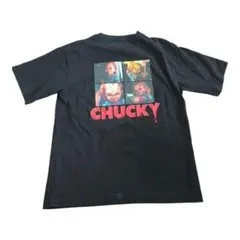 ​【映画】チャイルドプレイ チャッキー バックプリント Tシャツ 黒 Mのサムネイル
