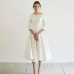 Aライン　ウェディングドレス　ワンピース