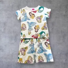 バースデイ ディズニープリンセス総柄パジャマ セットアップ 110