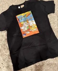 アウトドア　トムとジェリー ブラック 半袖Tシャツ