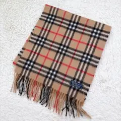 Burberry バーバリー カシミヤ100% マフラー ノバチェック ブラウン