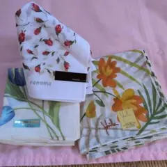 ハンカチ 3枚セット renoma 他