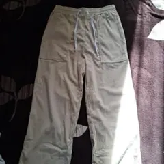 ベージュ コーデュロイ ワークパンツ