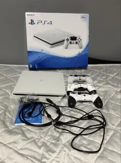 PS4 本体 Glacier White 500GB コントローラー3つ