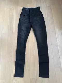 ELDER/FIX EMODA ブラック スキニーデニム ハイウエスト