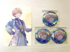 プロセカ 天馬司 5周年 オーロラ 缶バッジ ポストカード