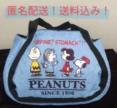 【最終値下げ】PEANUTS スヌーピー　バルーンバッグ　保冷保温バッグ　ブルー