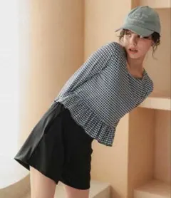 ♡新品未使用♡titivate ペプラム長袖トップス×ショーツ/セット水着のサムネイル