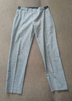 ユニクロ グレーチェックパンツ レディース S